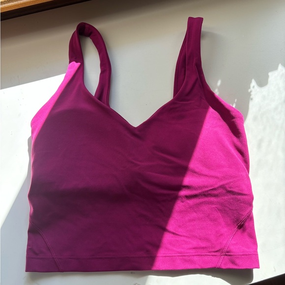 Magenta Lululemon Align tank - Picture 2 of 4